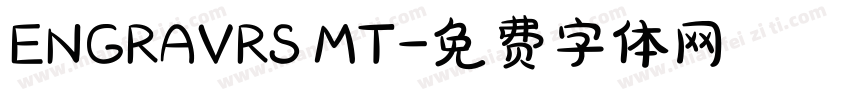 ENGRAVRS MT字体转换